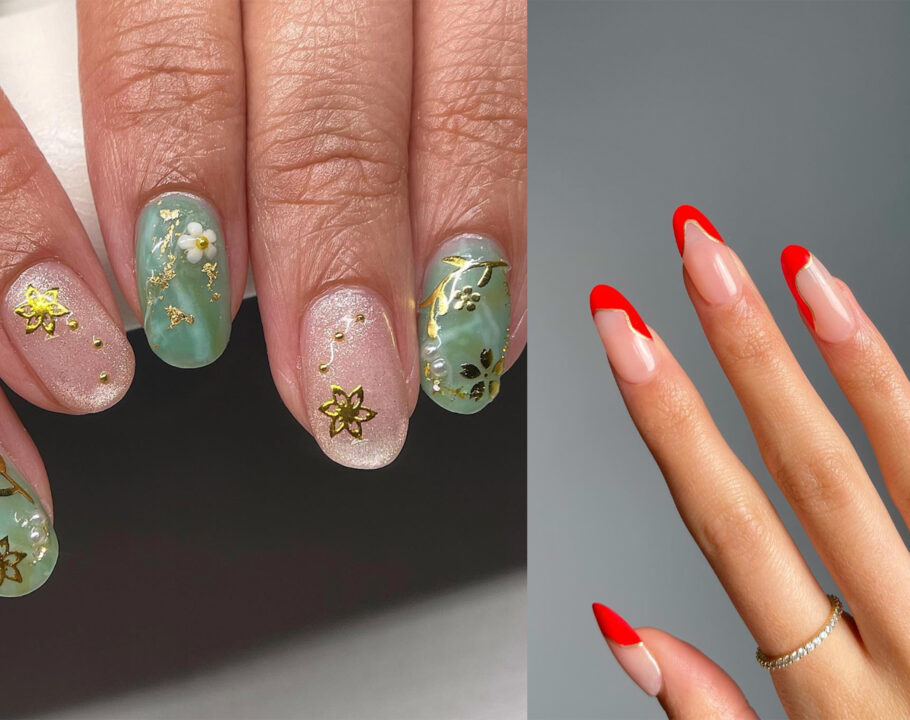 lunar new year nails